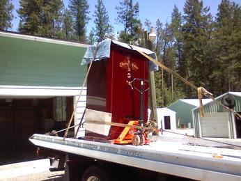 large safe being delivered